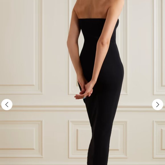 CHRISTOPHER ESBER U-NECKLINE ORBIT STRAPLESS stretch-knit midi dress - Picture 3 of 3